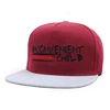 Amazon hot sale red snapback caps custom melton wool brim flat bill cap