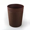 china suppliers household retro round plastic rattan trash can