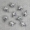 silver metal 6.5MM sparkle shinning star bead hanging charm for bracelet/ jewelry fashion finding accent