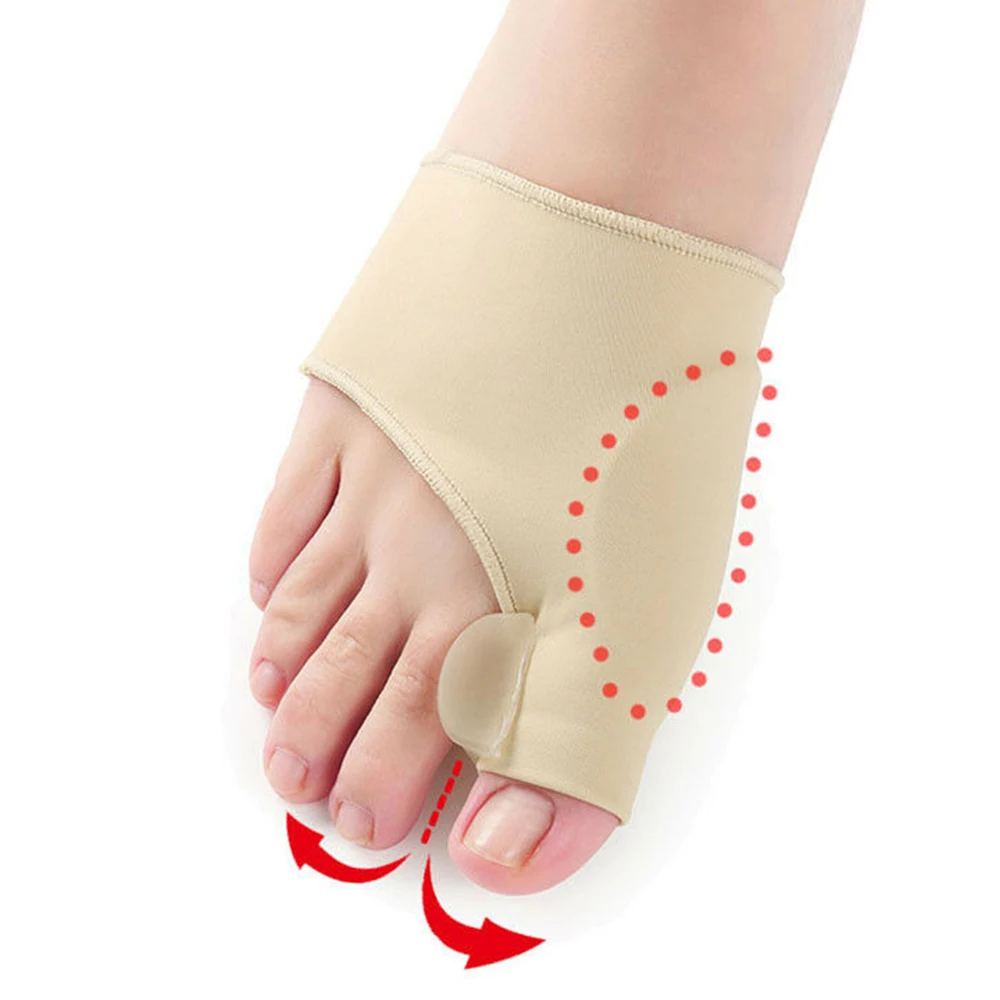 

Wholesale Breathable Hallux Valgus Bunion Corrector Toe Separator Orthotics For Foot Care, Beige