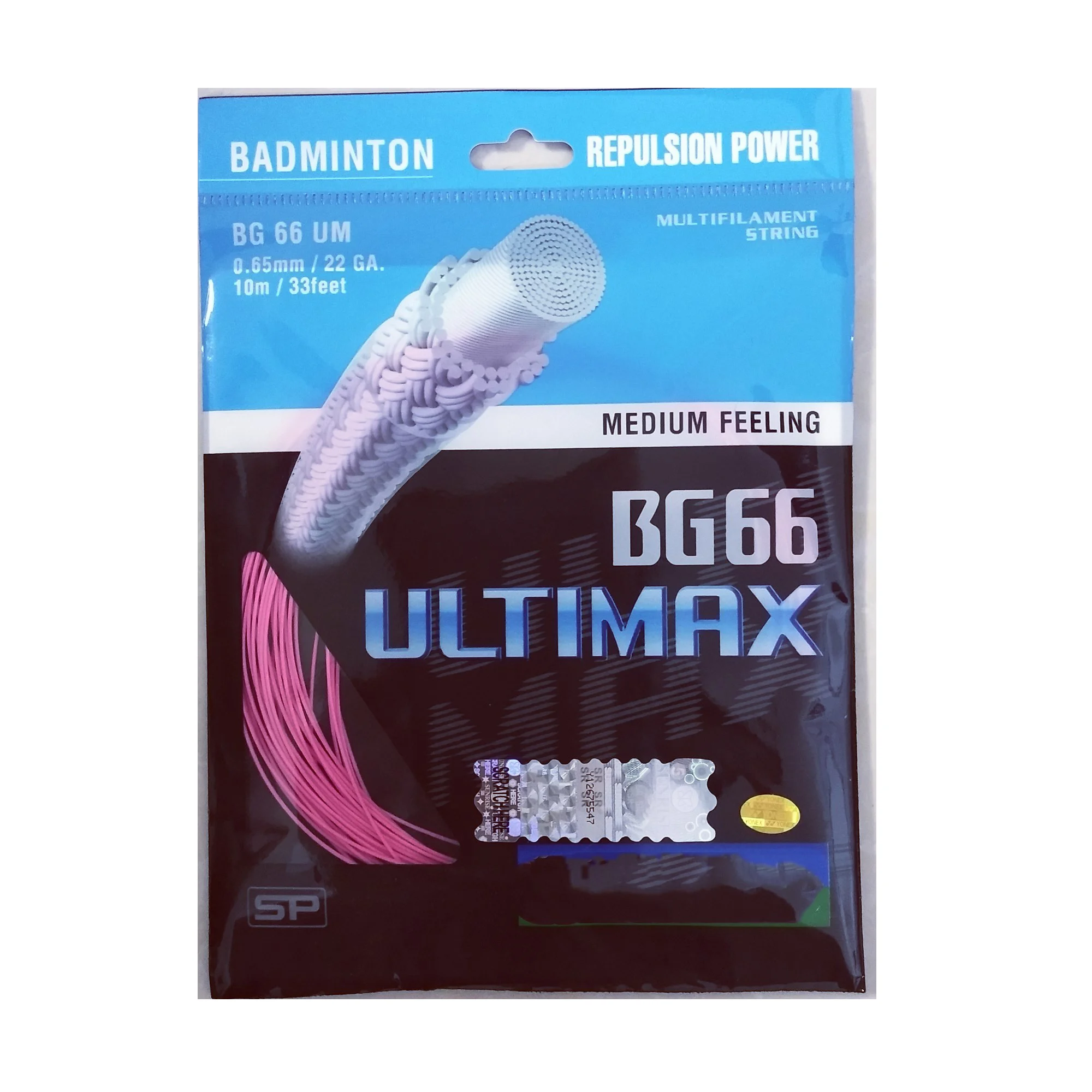 

professional 32 lbs professional nylon 0.66mm badminton string bg66