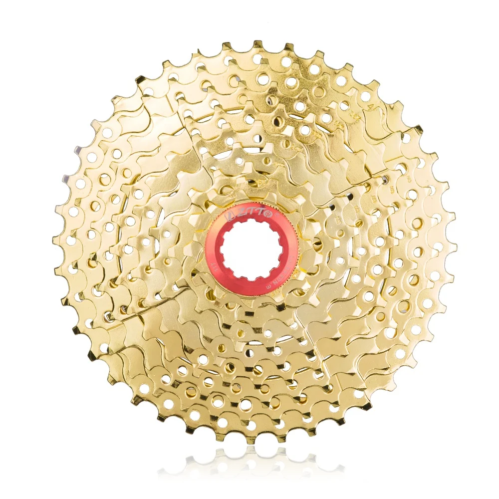 

ZTTO 9 Speed 11-40T Gold 9s Wide Ratio MTB Mountain Bike Bicycle Cassette Freewheel