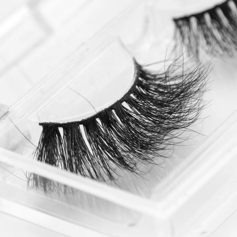 

Private label 3d Mink Lashes 25mm Real Siberian Mink Eyelashes, Black