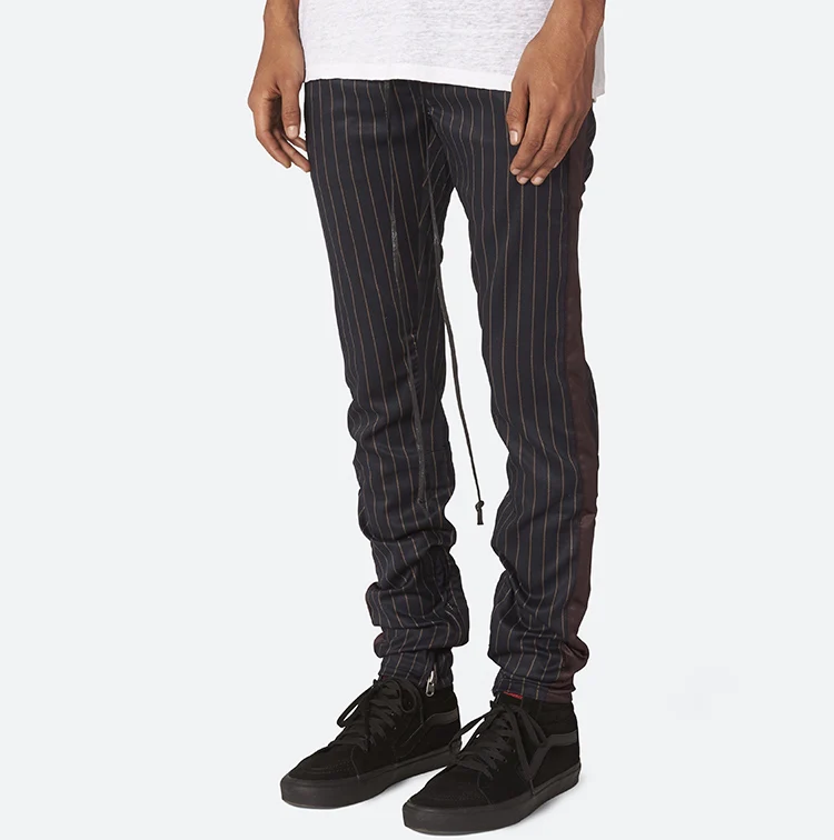 pinstripe track pants