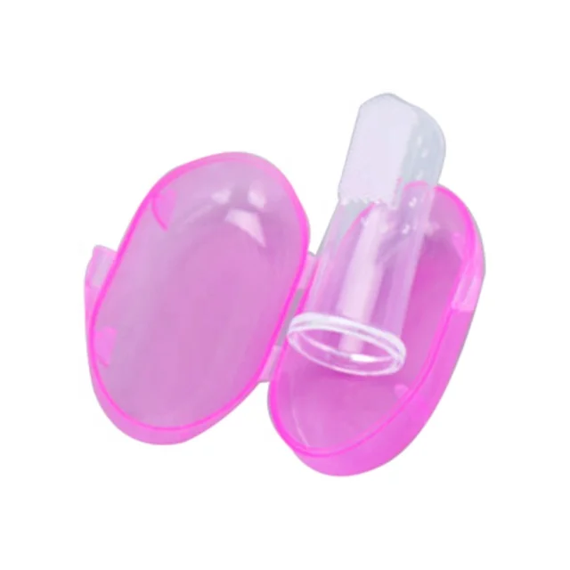

Silicone baby toothbrush baby tongue coating brush, Muiti-color