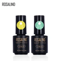 

Rosalind OEM custom logo 7ml long lasting semi permanent uv led rubber base coat gel nail polish rubber top coat for nail salon