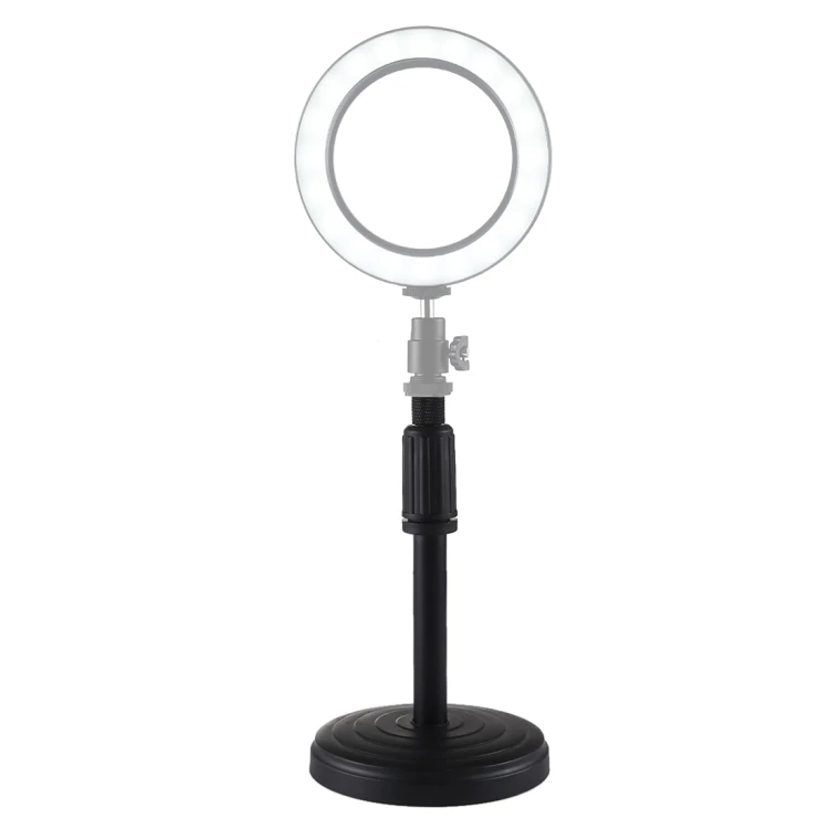 PULUZ Adjustable Round Base Desktop Mount Stand for LED Ring Video Light