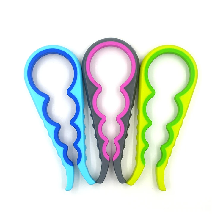 

Hot sales in Amazon Factory Price Silicone jar bottle opener can opener, Colorful