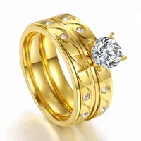 

Gold Ring Set Fashion Jewellery Fine Jewelry Stainless Steel From China