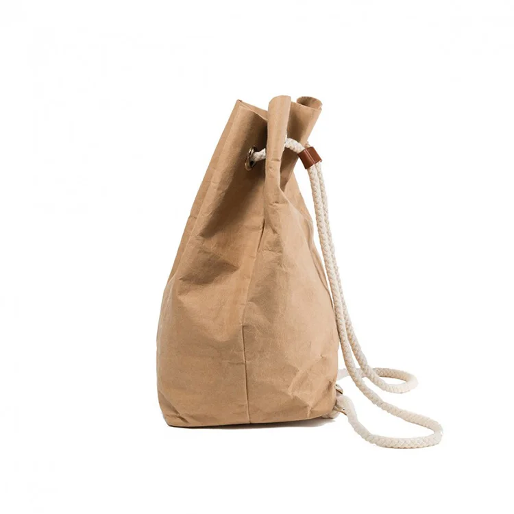Customize Eco Promotional Recycled Backpack Washable Kraft Paper ...