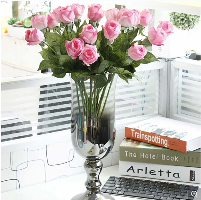 Real Touch Artificial Silk Red Roses Wholesale Buy Artificial Silk