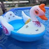 Amusement park plastic water bumper boats, electric boat with LED light, inflatable pool hand ship hot sale