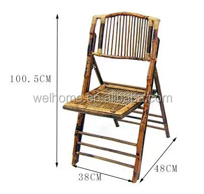 
good quality outdoor bamboo folding chair 