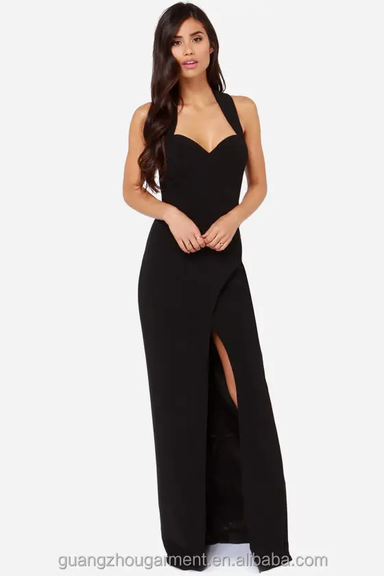 Women's Black Chiffon Dress
