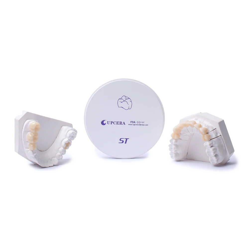Upcera St White Blank High Translucent Zirconia Dental For Open System 16 Shades Zirconia Dental