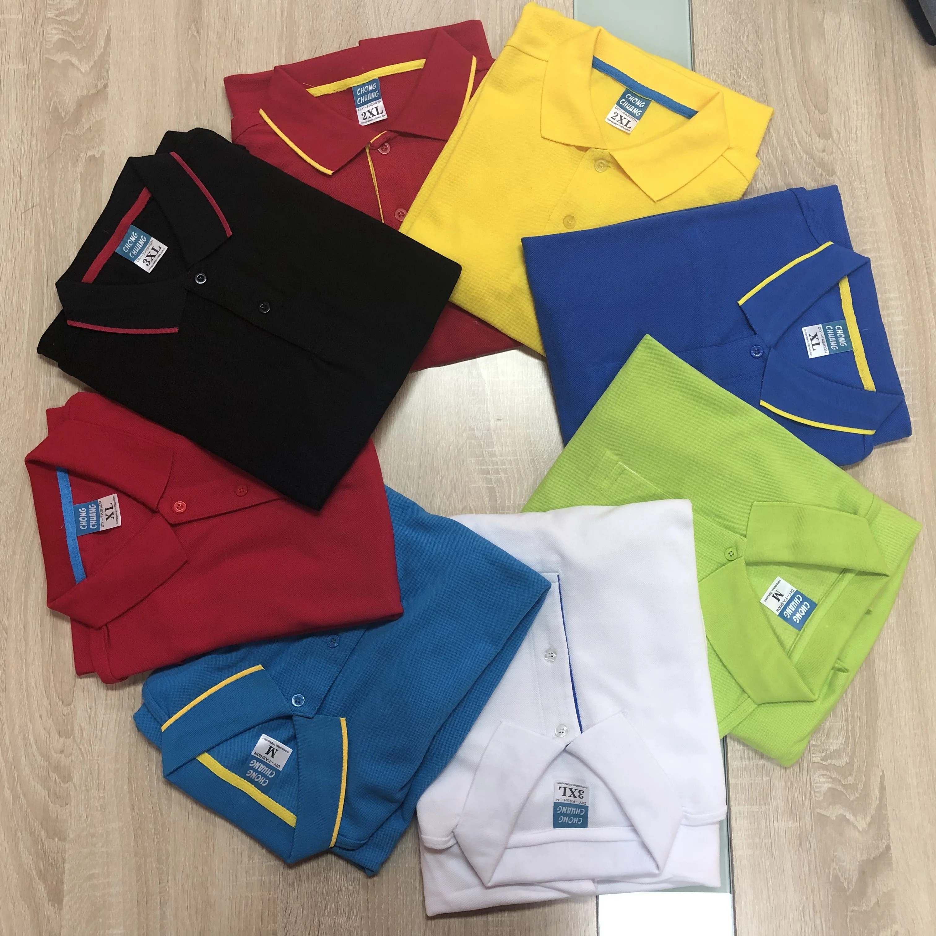 

100% cotton polo shirt men wholesale stocklot, 8 colors