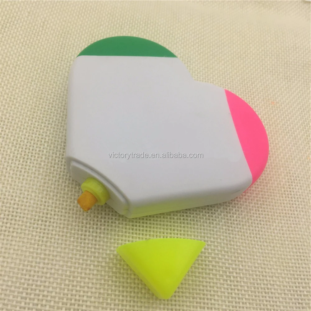Vhh01 Promotional Custom Color 3 In 1 Mini Heart Shaped Plastic