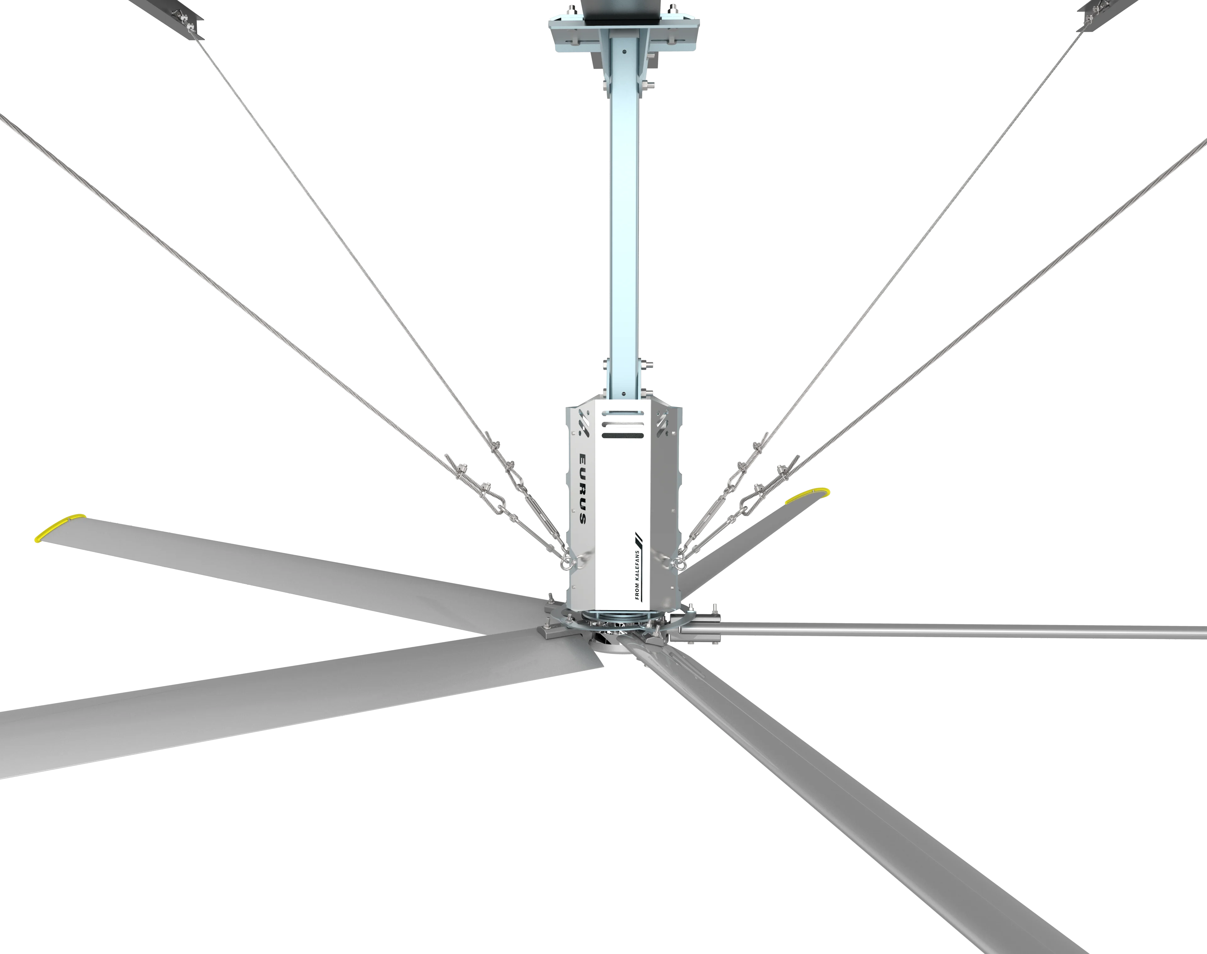 

Kale Fan 24FT(7.3M) HVLS large stand metal fans, Silver