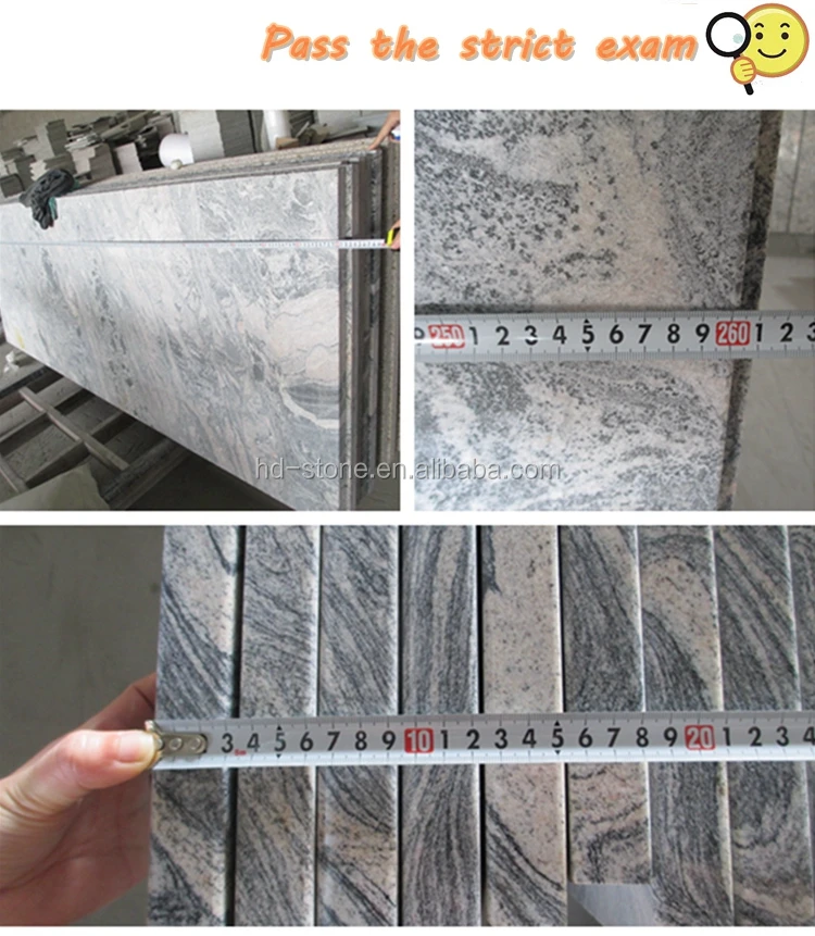 Chinese Pink and Grey Multicolour Juparana Granite Kitchen Countertop Worktop Island Table Top