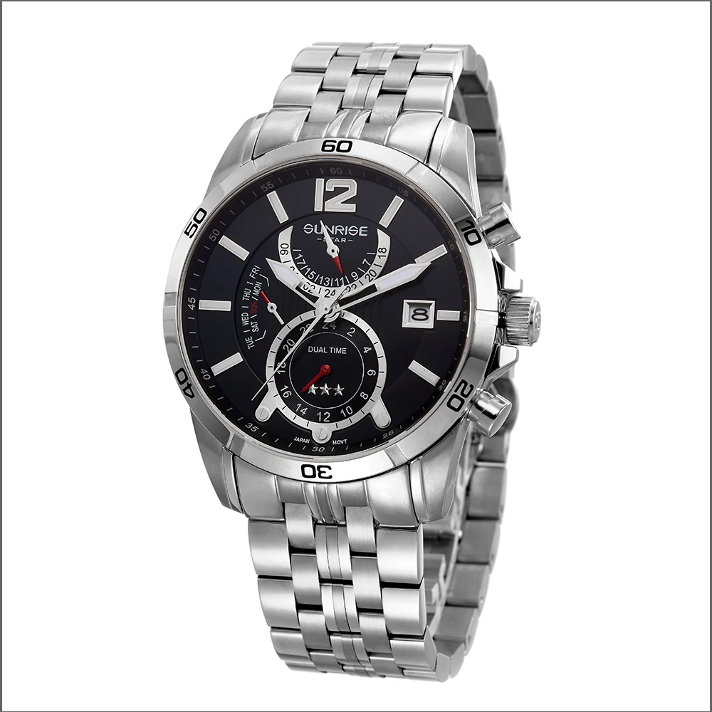 sunrise accept dropshipping oem wrist watch gold men quartz 3atm