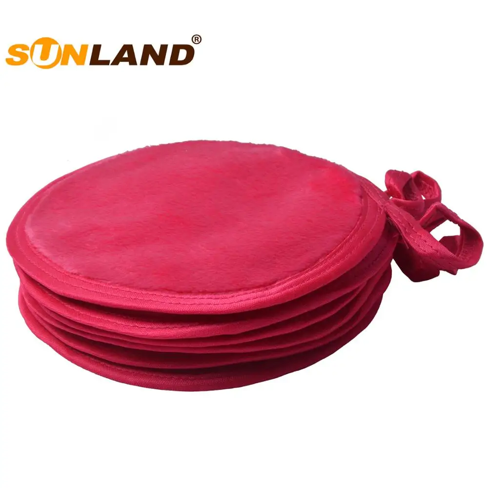 

Sunland Microfiber Makeup Remover Pads Reusable Makeup Remover Towel Eraser Cloth, Dark pink