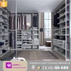 L shape open wardrobe design cheap price in laminate