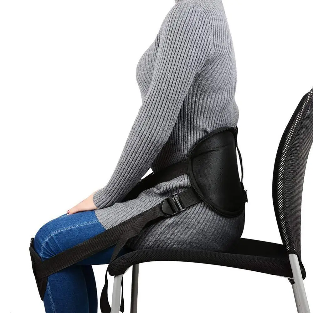 

Comfortable Spine Lower Back Orthopaedic Lumbar Sitting Posture Corrector, Black