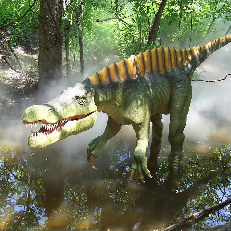 amusement life size dinosaur park model animatronic dinosaur