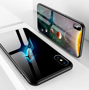 Luminous Night Light Tempered Glass Phone Case Vivo Y55