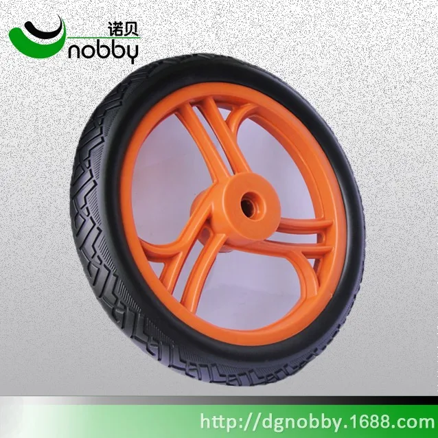 Children's 2 Wheel Rubber Wheel 12 Inch Balance Bike Pp Whirlwind Hub Plastic Wheels Children