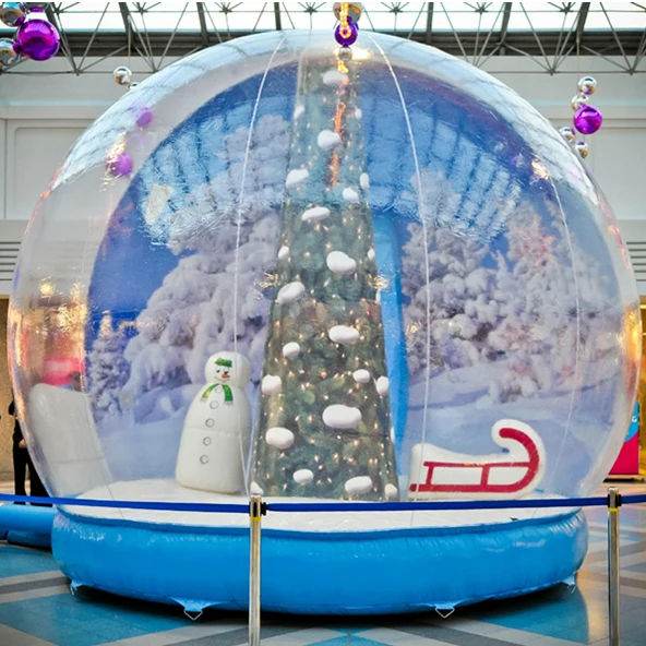 Human Custom Pvc Cheap Snow Globe Giant Christmas Inflatable Snow Globe
