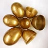 Golden egg shaped openable plastic hollow capsule balls for prize draw