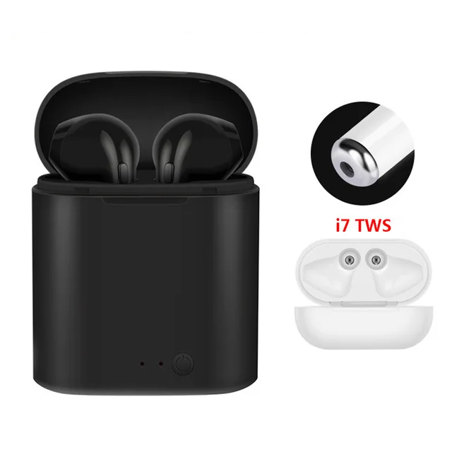 

TWS I7 Wireless Earphones Blue tooth 4.2 Earbuds Sports Mini Wireless Headphones with Charging Box For Phones, N/a