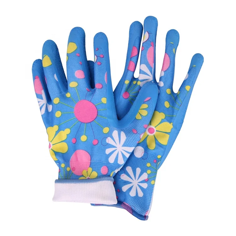 Custom Gardening Gloves Xingyu Polyester Latex Gardening Gloves Bulk Buy Garden Line Gardening