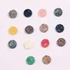 100PCS/PACK DIY Jewelry Customs Made Flat back Wholesales Dia(1/3") 8mm Faux Druzy Cabochon Resin