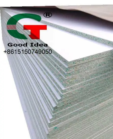
hot sale 1220x2440mm Green core warm white Particle Board 