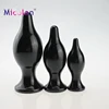 New small middle large butt plug Metal with jewel anal plug ring