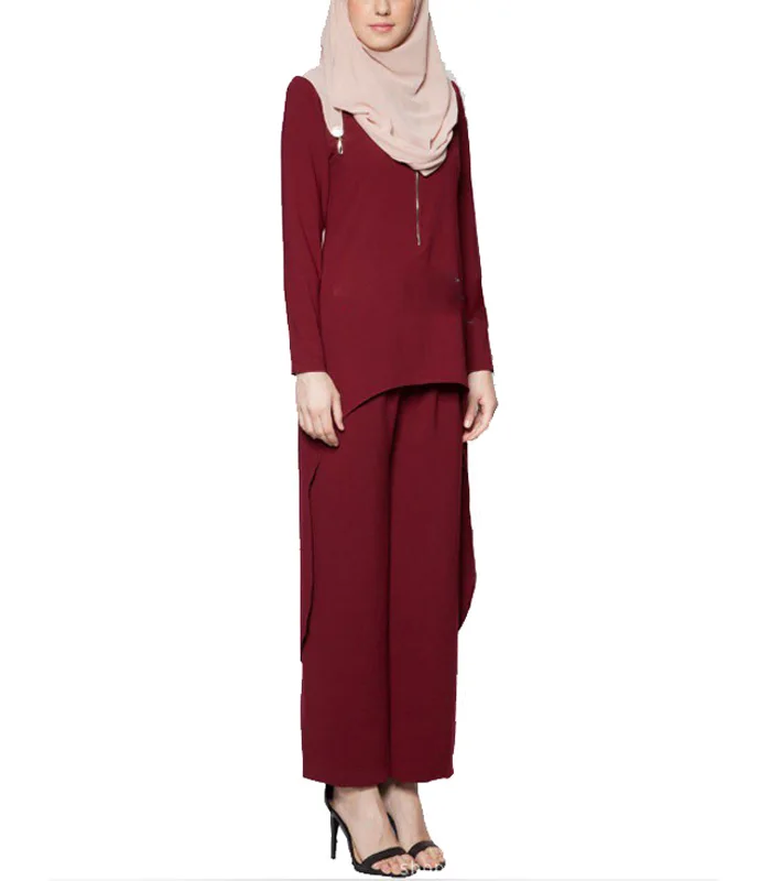 Jilbab Baju  Kurung  Design Cotton Fabric Melayu  Modern  