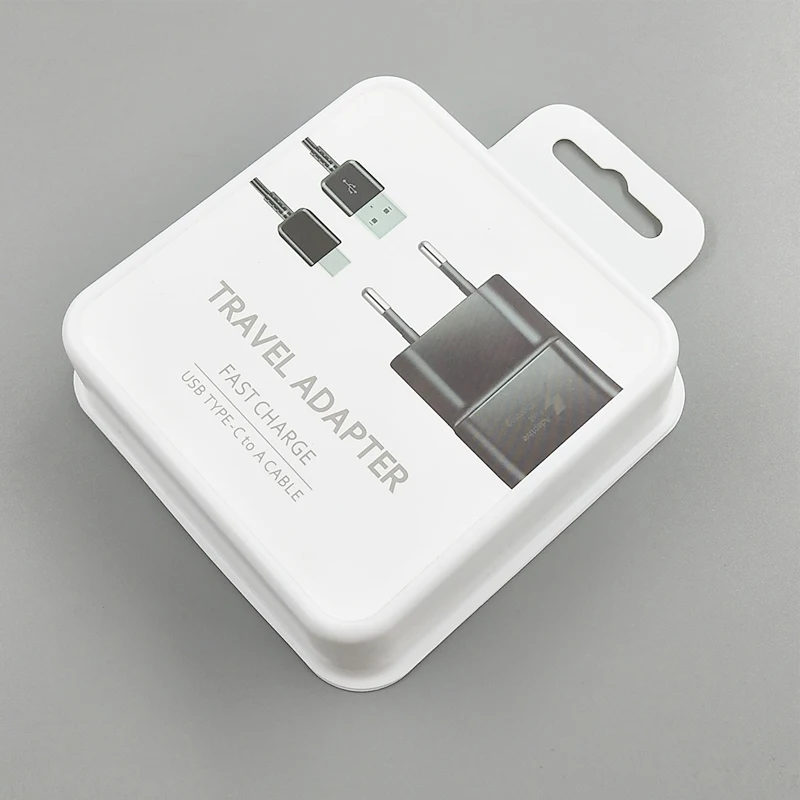 
Original Fast Adaptive Charger For Samsung S10 Fast Charger With TYPE -C USB Cable With Package 