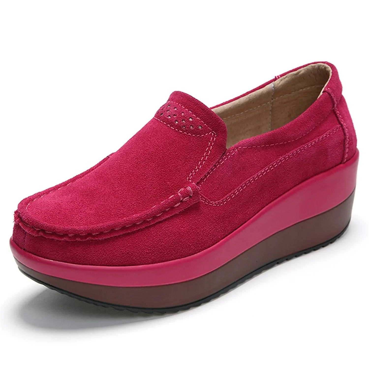 red bottom loafers womens