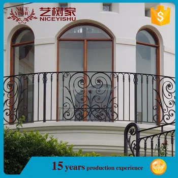 Yishujia Factory Metal Balcony Rail For Hotel Lowes Wrought Iron Railing Exterior Round Balcony Buy Indoor Balcony Railing Fancy Balcony