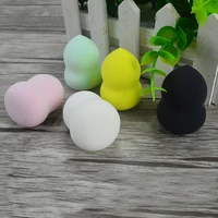 

best selling hydrophilic polyurethane material mini black pink makeup blending sponge applicator for makeup