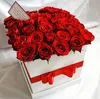 Custom make paper box, square packaging box for rose