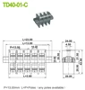 Power Supply Brass Perforation Terminal Block 13mm Feed Through Terminal Block