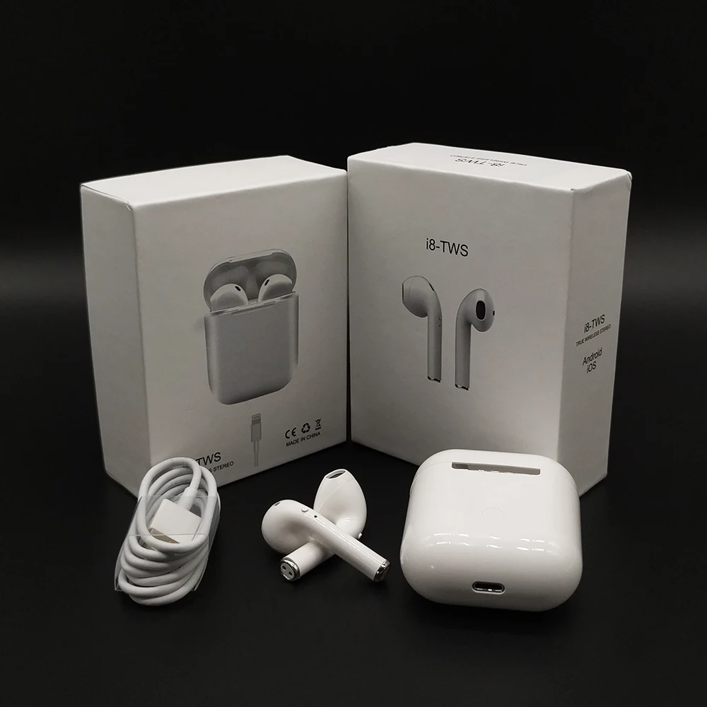 

Factory Wholesale High Quality i8mini TWS Wireless Earbud Wirless Earphone Headhone With Charging box, Black;white;green and etc.
