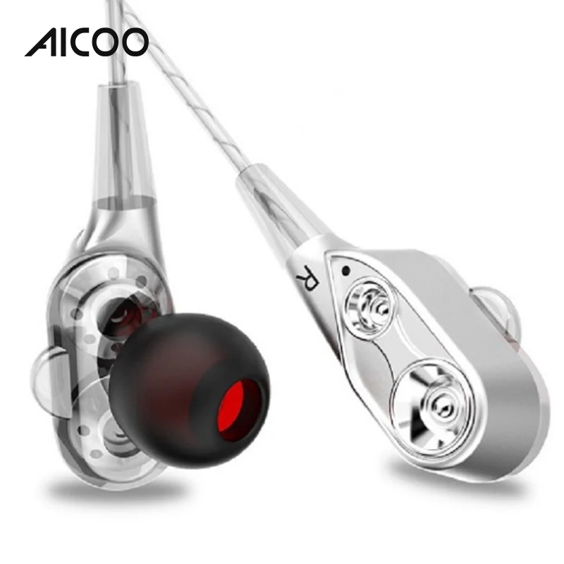 

AICOO Custom Free Sample In Ear Mini Earpod 3.5mm Connectors Metal Headphones Earbuds Wired Sport Earphone for Samsung, 3 colors