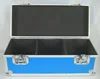 Aluminum Strong Case Vinyl Record Blue DJ TOUGH 300 Secure Lockable Collection Storage Box