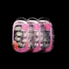 Full cover short stiletto beautiful nails art tips designs for salon 100pcs/box