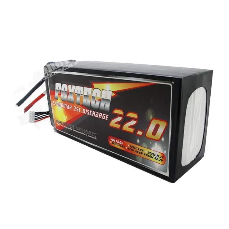 Foxtech 6s 22000mah 222v 18c High Discharge Lipo Battery For Rc