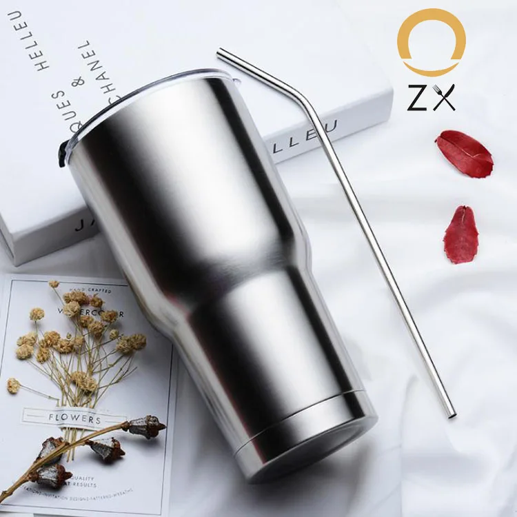 

30 oz Stainless Steel Vacuum Insulated Travel Mug,Water Coffee Tumbler For Home, Silver